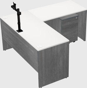 L-shaped office desk
