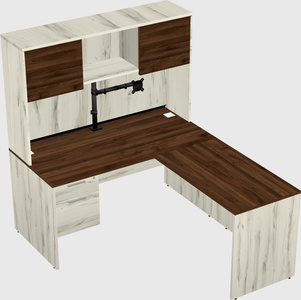 L-shaped office desk