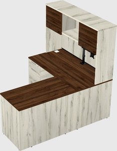 L-shaped office desk