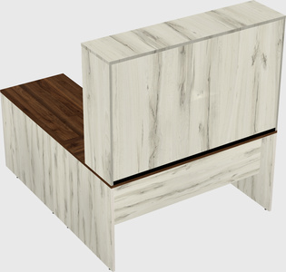 L-shaped office desk
