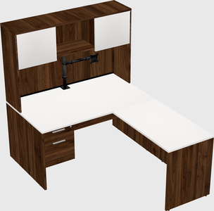 L-shaped office desk