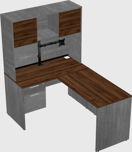 L-shaped office desk