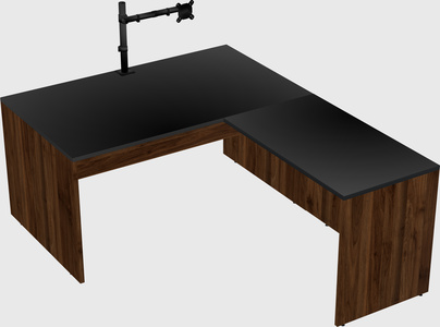 L-shaped office desk