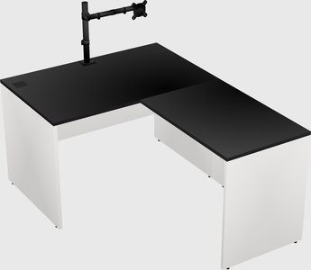 L-shaped office desk