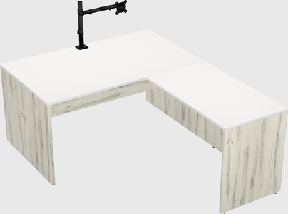 L-shaped office desk