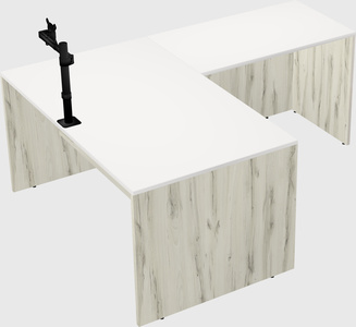 L-shaped office desk