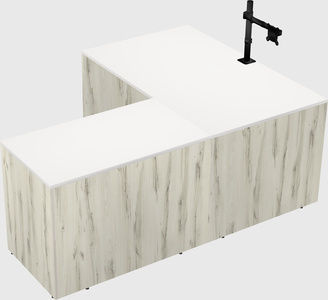 L-shaped office desk