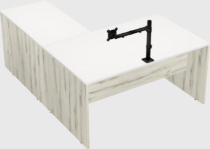 L-shaped office desk