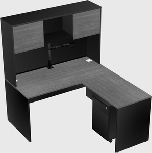 L-shaped office desk