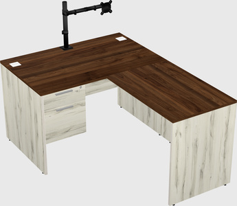 L-shaped office desk