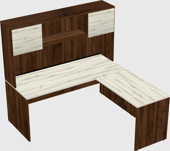 L-shaped office desk