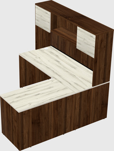 L-shaped office desk