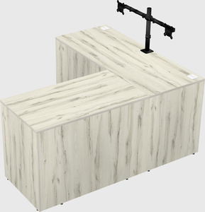 L-shaped office desk