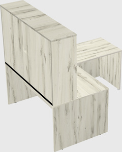 L-shaped office desk