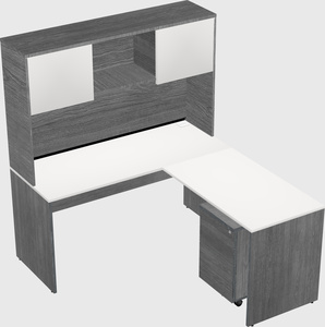 L-shaped office desk