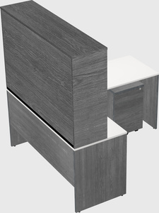 L-shaped office desk