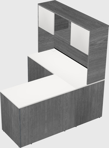 L-shaped office desk