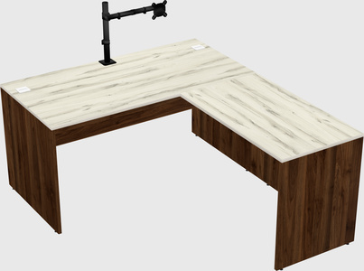 L-shaped office desk