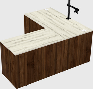 L-shaped office desk