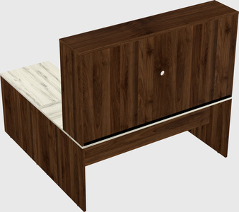 L-shaped office desk