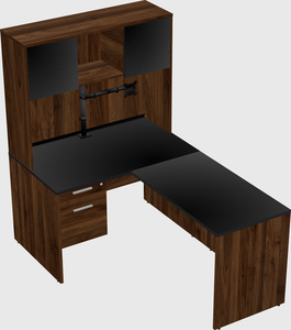 L-shaped office desk