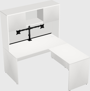 L-shaped office desk