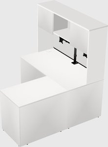 L-shaped office desk