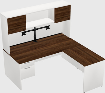 L-shaped office desk