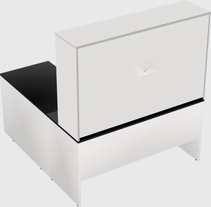 L-shaped office desk