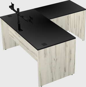 L-shaped office desk