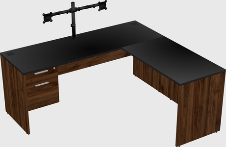L-shaped office desk