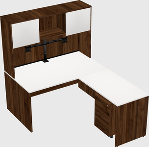 L-shaped office desk