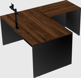 L-shaped office desk