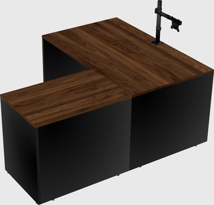 L-shaped office desk