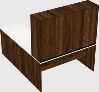 L-shaped office desk