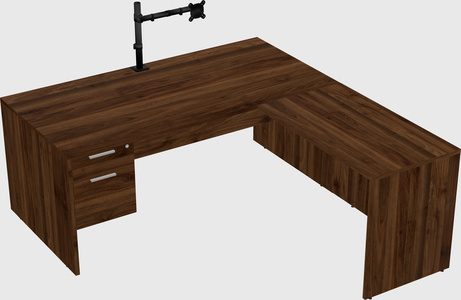 L-shaped office desk