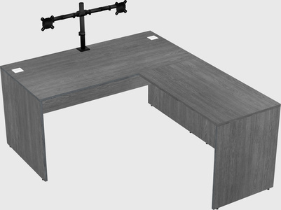 L-shaped office desk