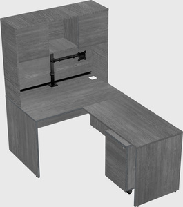 L-shaped office desk