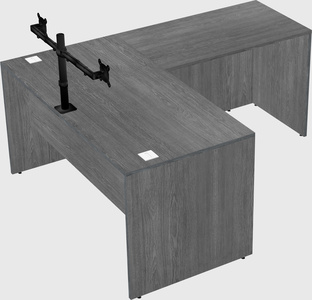 L-shaped office desk