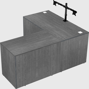 L-shaped office desk