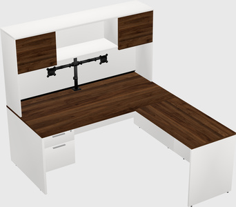 L-shaped office desk
