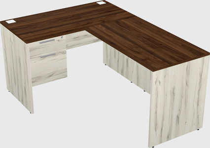 L-shaped office desk