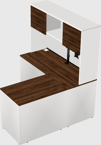 L-shaped office desk