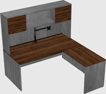 L-shaped office desk