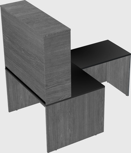 L-shaped office desk