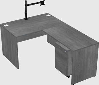 L-shaped office desk