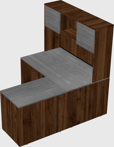 L-shaped office desk
