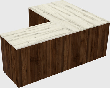 L-shaped office desk