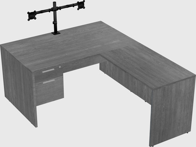 L-shaped office desk