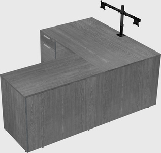 L-shaped office desk